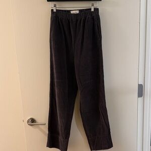 American Vintage charcoal grey Corduroy Pull-On Pants size XS